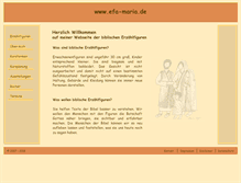 Tablet Screenshot of efa-maria.de